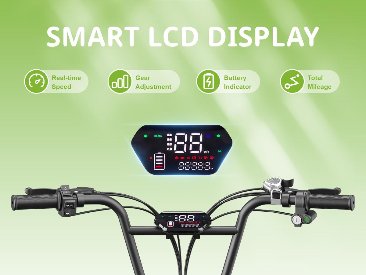 [ASKMY] 1500W Peak Electric Bike for Youth, 30MPH Fat Tire,70Mi Range,48V 15Ah ,330lb Load,7‑Speed,Back to School Commuter Ebike,for All‑Terrain Commuting & Coffee Shop Trips