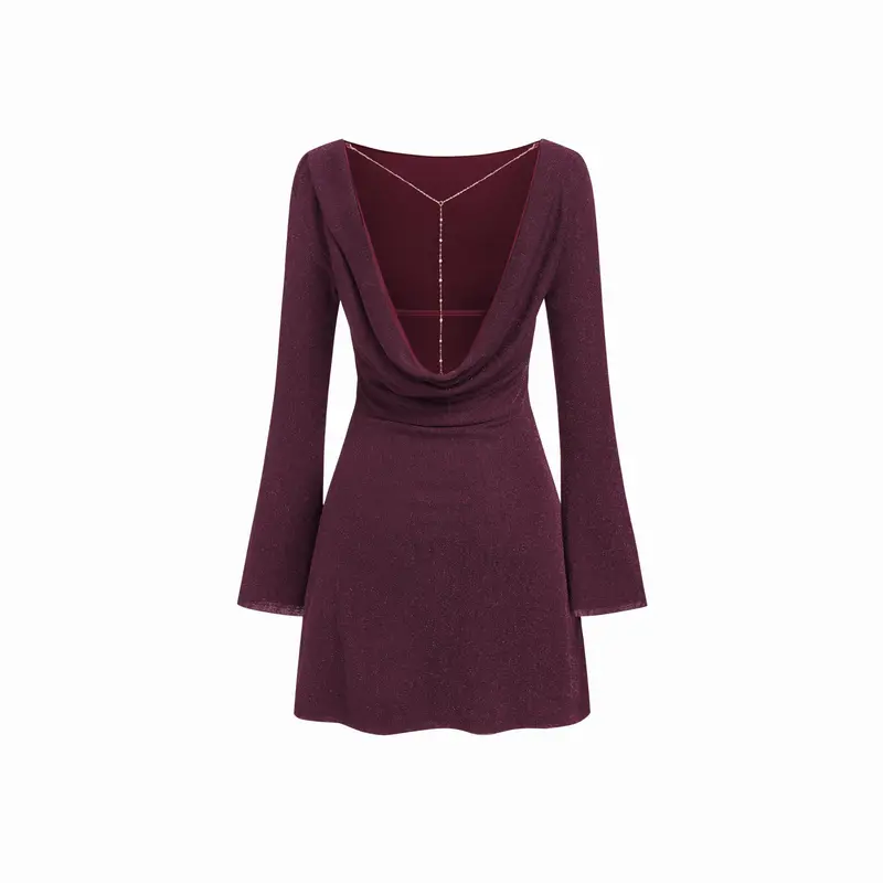 long sleeve backless mini dress - TikTok Shop long sleeve backless mini dress - TikTok Shop