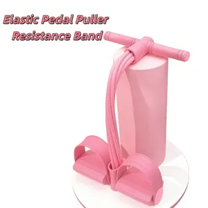 Portable Multifunction Pedal Resistance Trainer with 6 Tubes – Stronger Resistance for Effective Training, Portable Foot Pedal Exerciser for Full-Body Home Workouts, Stretching & Fitness Training,  Non-Slip Foot Pedal & Resistance Bands
