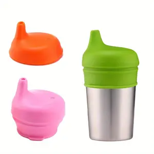 Spill-Proof and Leak-Resistant Silicone Duckbill Cup Lid, Fits Any Size - Universal Silicone Cup Cover