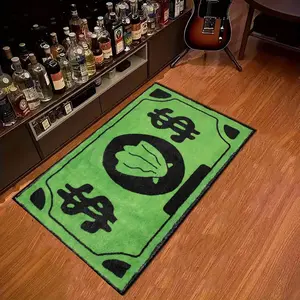 Creative Dollar Pattern Floor Mat, 1 Count Non-slip Soft Floor Carpet, Decorative Area Rug for Home Living Room Bedroom Study Room Balcony, Boho Graphic Rug