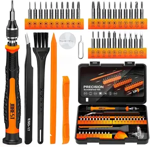 S2 Steel 38Pcs Small Precision Screwdrivers Set with Torx, T5, T6, T8 for Mac, PC, Laptop, iPhone, PS4, PS5, Xbox, Switch - Mini Repair Tool Kit