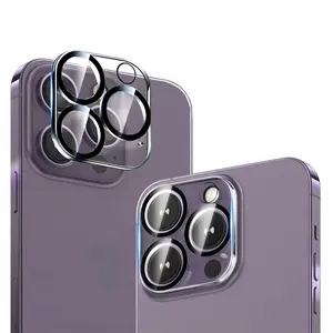 9h Tempered Glass Camera Lens Protector, 2 Count Anti-Drop HD Lens Guard, Protection, Compatible with iPhone 11-17 Pro Max Smartphone, Phone Accessories