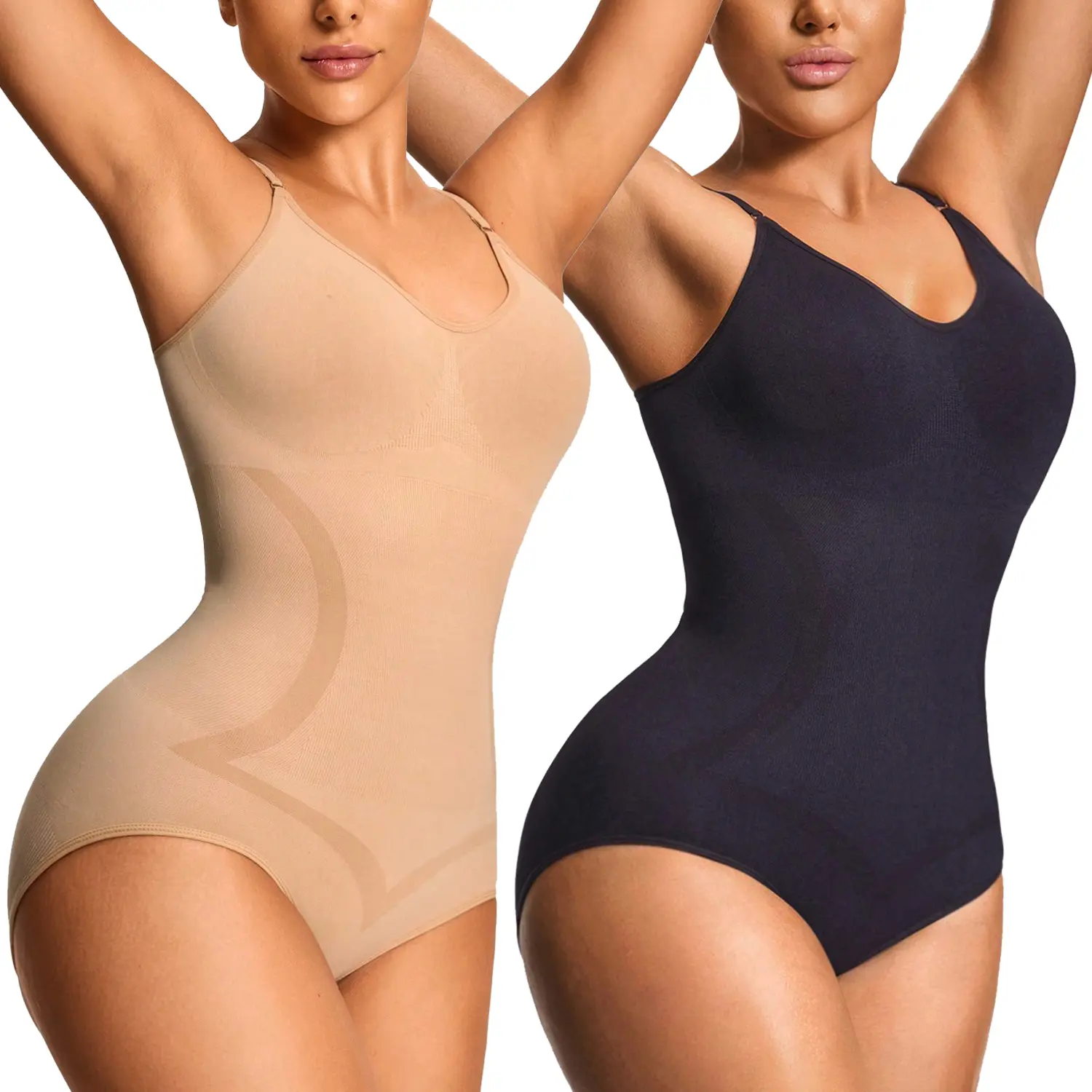 Women Shapewear Bodysuit Tummy Control Body Shaper Snatched Waist Trainer BodySuit