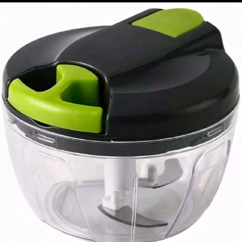 900ml ProMaster Multi-Functional Food Chopper - Effortless Vegetable Cutter, Onion Slicer, Garlic Crusher, Meat Grinder, Cheese Slicer, And Salad Chopper For Home And Restaurant Kitchens - 32.12oz Capacity Gray Color