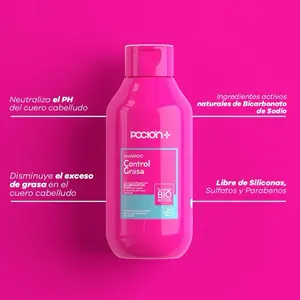 Pacion+ Shampoo Control Grasa Cuidado Capilar 500Gr for Oil Control and Hair Care