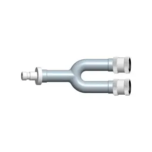 GE Healthcare Y-adapter, single male bayonet to dual female threaded NIBP Cuff Adapter (10 pcs/bag)