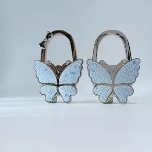 Butterfly Purse Hook for Table Foldable Handbag Hanger Folding Bag Holder