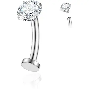 14G Titanium Floating  Button Rings for Women Flat   Rings 8mm/10mm/12mm/14mm  Piercing