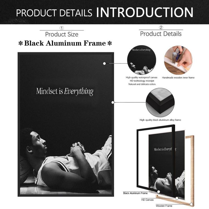 Kobe Bryant Motivational Poster, Inspirational Wall Art, Home Gym Decor, Basketball Poster, Motivation Wall Art, Motivational Print