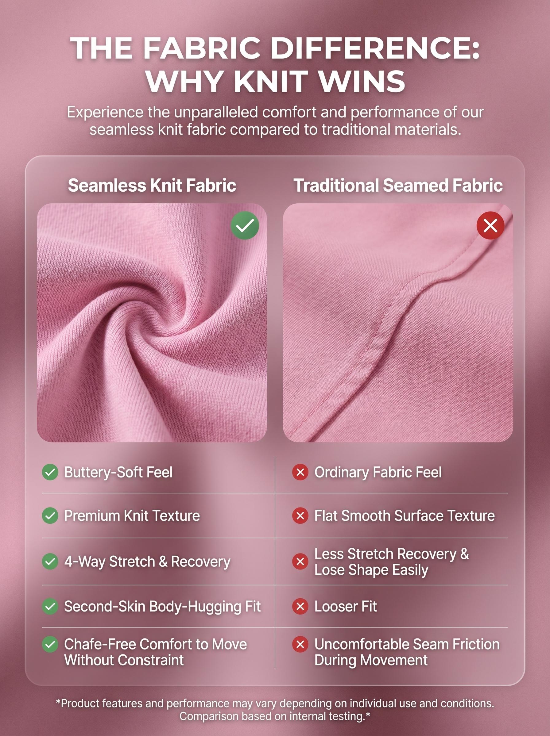 4-Pieces High Waist Tummy Control Side-Ribbed Butt-Lifting Seamless Knitted Shorts, Lightweighted Summer Shorts,  Stretchy Womenswear Bottom Peachy Shorts