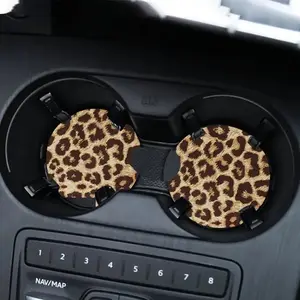 Car Cup Holder Coaster, Round Anti-Slip Car Cup Holder Pad, Stylish Drink Mat for Vehicle Interior, Car Accessories for Men & Women, Stylish Accessory, Boujee Car Accessories