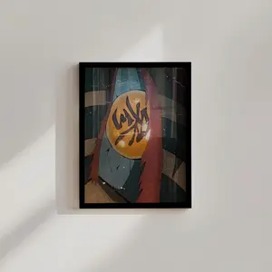 [sale off up to 35%] Demon Slayer Akaza Eye Poster - Infinity Castle Arc Anime Wall Art - Vintage Paper Texture Digital Download - Kimetsu No Yaiba Home Decor