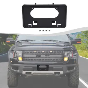 For 2009-2014 Ford F150 Front License Plate Frame Bracket Holder Bumper Mounting