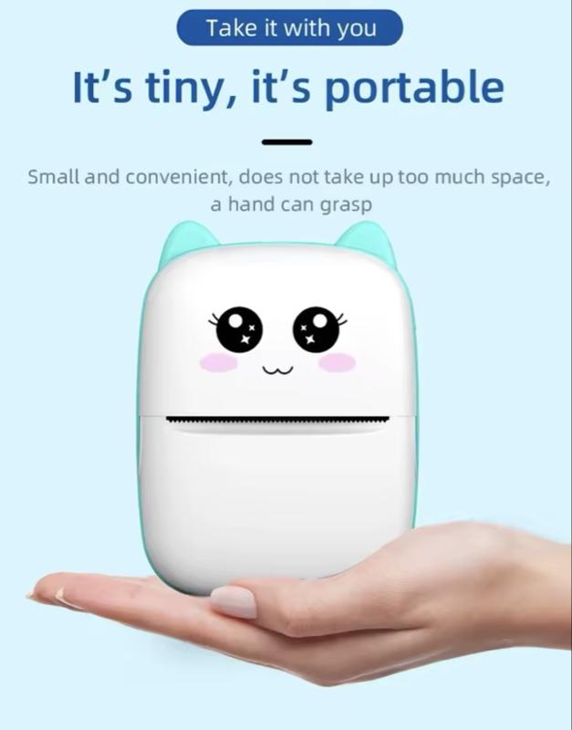 MINI Portable Thermal Printer Wireless Label Memo Machine 200dpi Bluetooth Inkless Pocket Imprimante Phone Notes Printing Paper with 3 White & 3 Color Rolls for Home Offices School. Once item is used no returns. All items have been tested by Manufacturer.