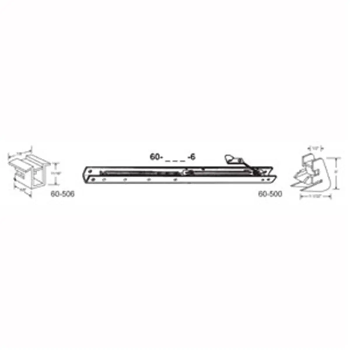 29 in. Balance Stamped No. 2840 with Ends 60-506 & 60-500 Attached Window Channel, Pack of 4