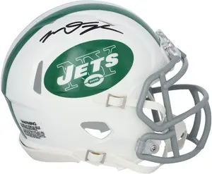 Mason Taylor New York Jets Autographed Riddell White Alternate Speed Mini Helmet - Fanatics Authentic Certified