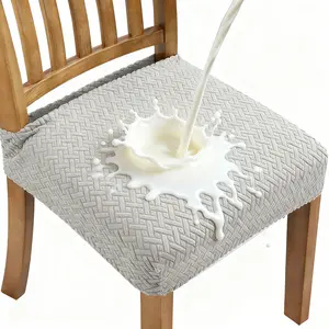 Stretch Elastic Dining Chair Covers Set of 2/4/6/8, Waterproof, Stain-Resistant & Easy-to-Install Chair Protectors for Kitchen & Home Decor