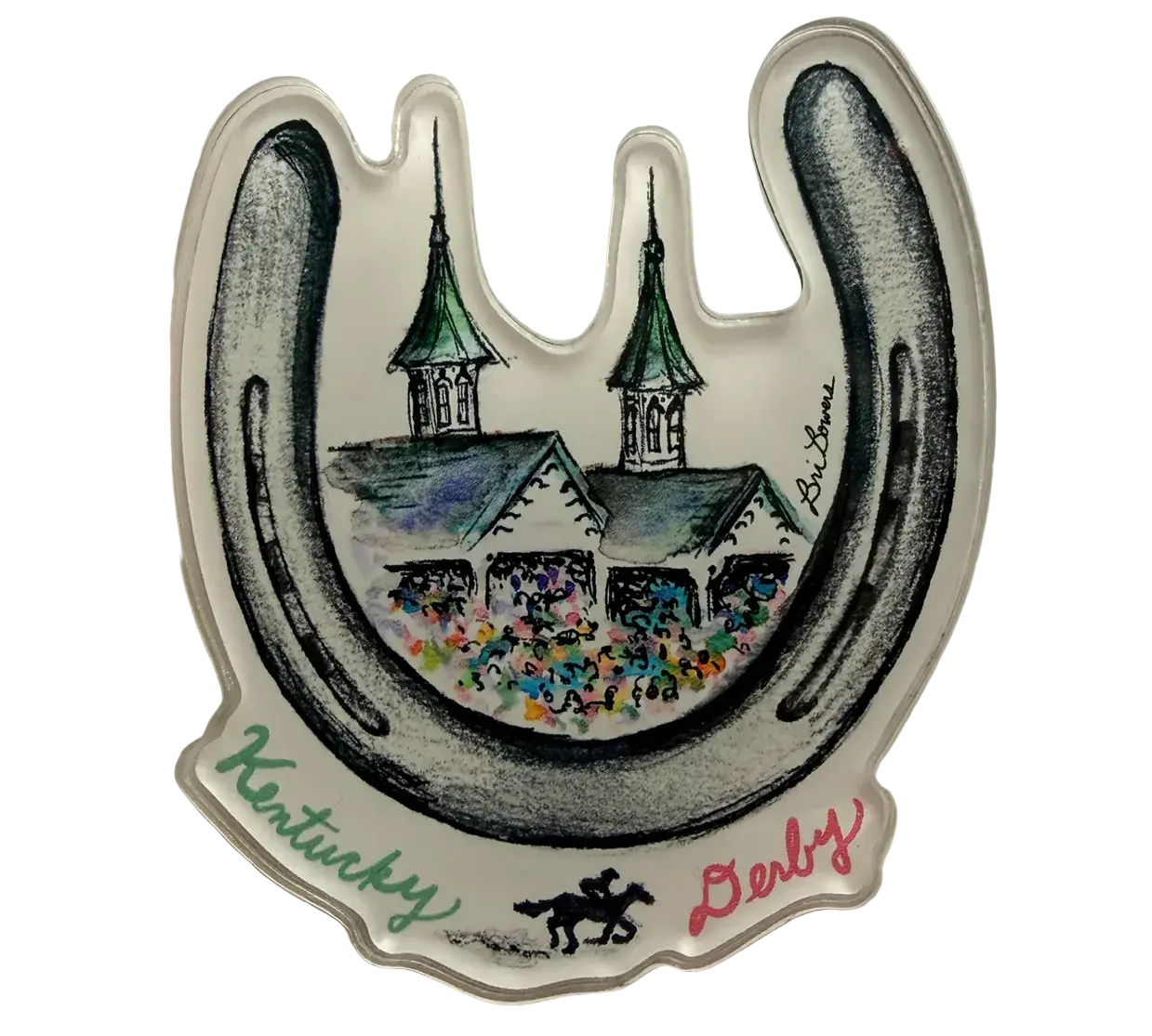 Bri Bowers - Kentucky Derby Acrylic Magnet