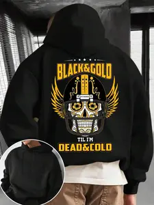 Hoodies For Men | Pittsburgh Football Graphic Hoodie | Perfect For Game Day | Gifts For Men | Made With Thick Fabric | Winter Warm Sweatshirt | Unisex Style