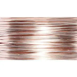 24CW852: Artistic Wire 24 Gauge Silver Plating Rose Gold 15 Yard