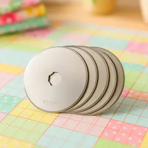 Stitchin' Heaven 45mm Rotary Replacement Blades 5pc Roller Cutter Blades for Quilting and Crafting