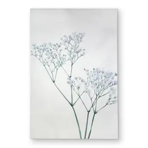 Begin Home Decor C1ROAR23PNB2PO 2 x 3 ft. Babies-Breath Flowers Rug - Minimalist Outdoor Home Decor - Rectangle