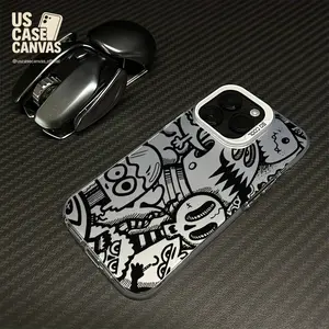 Suitable for Iphone 15 Pro Max/14 PLUS/13/12/11 Phone Case, Shock-Absorbing, Anti Slip, Lightweight, New Fashion Trend Design, Men'S And Women'S Protective High-Quality Air Cushion Protective Case Soft Shell