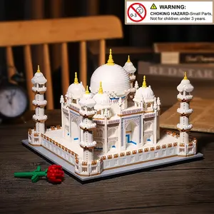 Taj Mahal Model Toy, Micro Mini Building Blocks For Adults, Assemble Decoration City Famous Architecture Bricks