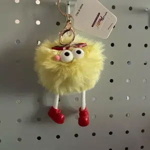 “Pick Me” Leggy Pompom Keychain  | Cute Hanging Plush Bag Charm | Funny Collectible Gift