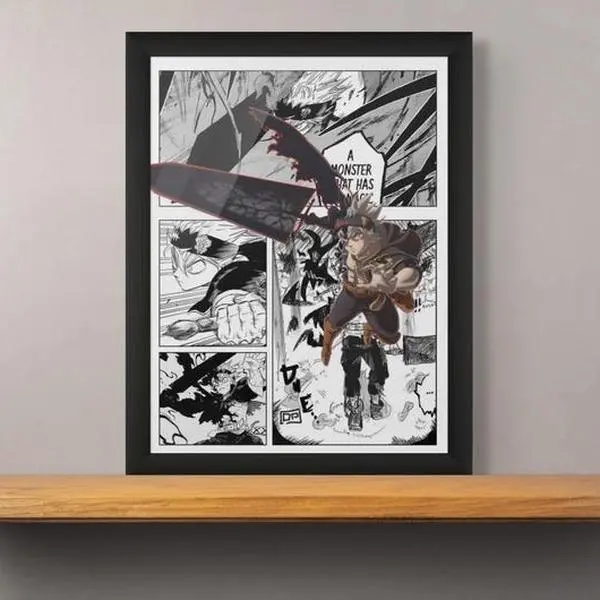 Black Clover Asta Poster: Anime Manga Art Unframed