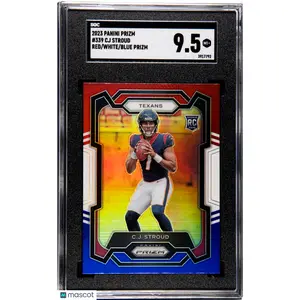 2023 Panini Prizm CJ Stroud Red White Blue #339 SGC 9.5