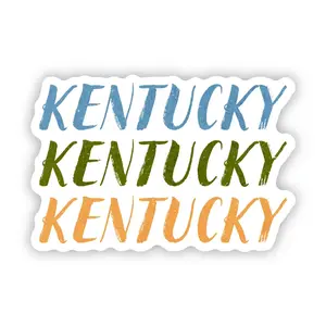Kentucky Blue, Green, and Yellow Sticker