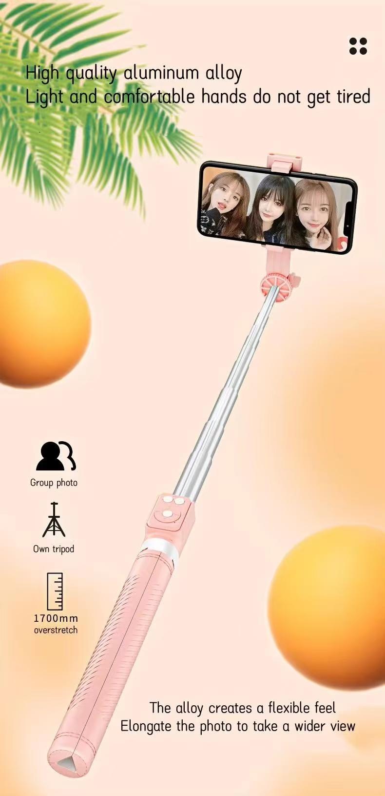 67 Selfie Stick Tripod with Ring Light 360°Rotation, Dual Fill Lights, Selfie Light, Wireless Remote for iPhone Android phone tripod for Vlog stand content Gifts,back to school