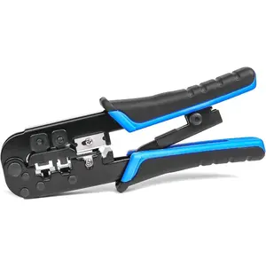Network Crimper, Stripper  - RJ11 RJ12 RJ45 6P6C/4C,8P8C Connector Crimper Pliers, for Network and Telephone Cables,Ethernet Crimping Hand Tools