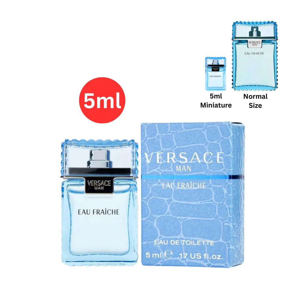 Versace Eau Fraiche Eau De Toilette Mini 0.17 oz (5ml) for Men Versace Eau Fraiche Eau De Toilette Mini 0.17 oz (5ml) for Men