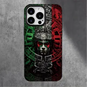 Aztec Totem Art Phone Case for iPhone 17 AIR 17 PRO 16 PRO15 PRO MAX 14 PLUS 13 PRO 12 11 PRO XS MAX X XR Plus  Shockproof Protective Cover Full Protection Anti-DropSolid color large-pore