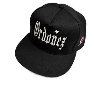 hats Snap black Personalizado Co Tu Nombre O Apellido 100% Bordado baseball cap hat