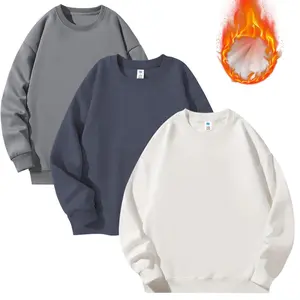 Holafish 3pcs Unisex Mens Sweatshirt Casual Soft Basic Crewneck Sweatshirt Long Sleeve Pullover Sport Tops Shirts,Spring Fall Winter