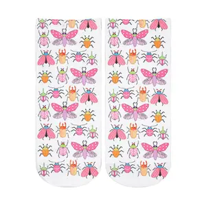 Bug Ankle | Colorful Socks with 3D One-Sided Print Unisex Casual Comfy Fashion Socks - One Size Fits Most - Perfect For Gifting