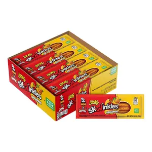 Skwinkles Pineapple - Tamarind Filled Flavored Sweet & Sour Candy Strips, 0.92oz - 12 Pieces for Treats, Fruit, Parties, Piñatas
