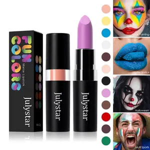 12 Colors Vibrant Matte Lipstick, Deep Gothic Halloween Lip Gloss, Waterproof Long-Lasting Velvet Lip Color, Multi-Purpose Makeup for Parties