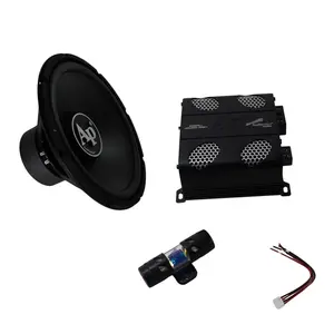 Audiopipe 15" 700W RMS Dual 4-Ohm Subwoofer & 800W Class D Monoblock Amplifier