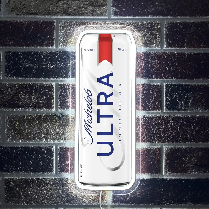 Michelob ULTRA Beer Neon Sign for Wall Decor Dimmable Beer Neon Signs Bar Led Sign Neon Sign for Man Cave Light Up Sign for Bedroom Home Bar Shop Pub Bistro Party Hotel Game Room Decor Gifts