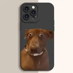 Cute Dog Pattern Phone Case , TPU Soft Silicone, Fully Protected and Shockproof For iPhone 16 15 15Pro Max 14 14Pro 13 12 11 X 16promax Plus Funny Y2K