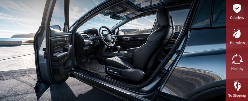 YITAMOTOR Floor Mats for 2019-2024 Toyota RAV4NO Hybyid & Prime/2013-2018 Toyota RAV4Standard Models, Custom Fit, 1st & 2nd Row All-Weather Protection, Non-Slip Design, Easy to Clean Car Accessories Auto Parts Pet-Friendly Vehicle Automotive