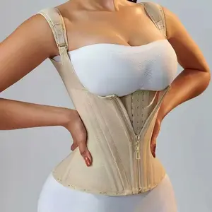 Slim-fit and posture shaping waist seal vest, belly zipper sports waist belt, chest support, body sculpting top correction Solid Supportive Sports Bra legging skirt 🔥 halar croptop