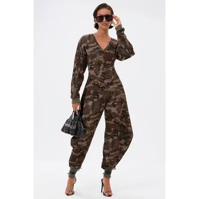 Jumpsuit Plus Size Camo Jumper Bootcamp Jumpsuit Camouflage