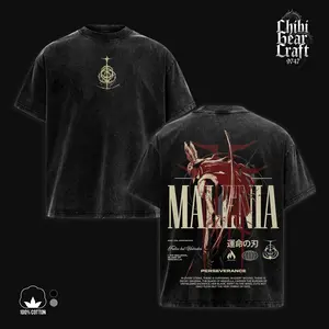 Elden Ring Shirt Malenia Blade Of Miquella Vintage Washed Oversized Hoodie Gaming Graphic Tee Faded Japanese Typography Streetwear Y2K Merch Gift For Game Fan Clothes
