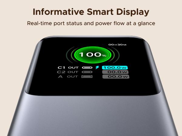 UGREEN Nexode Power Bank 20000mAh 165W with Built-in Retractable USB C Cable Laptop Travel Portable Charger, 100W Input, Fast Charging for MacBook Pro/Air/iPhone 17 16/iPad Pro/Galaxy S25 Ultra/Dell/HP and More TikTokShopBlackFriday ,TikTokShopHolidayHaul